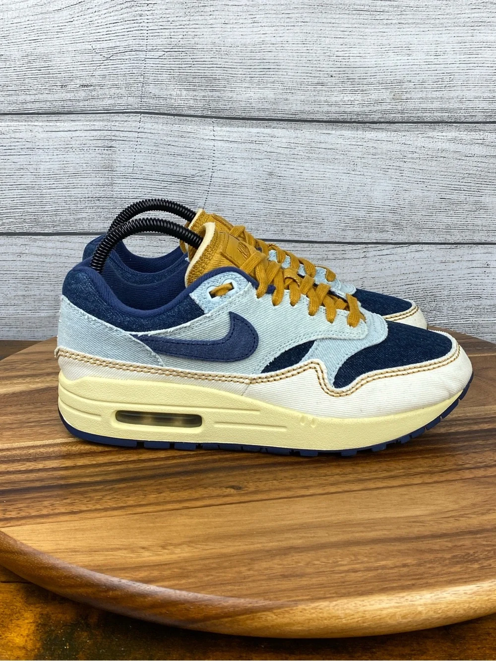 Nike Air Max 1 '87 Denim Aura Ivory Women’s Shoes FQ8900-440 Sneaker Size 7.5